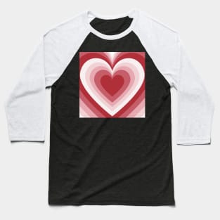 Pink Hearts Baseball T-Shirt